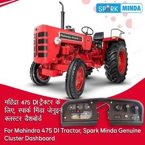 Mahindra MKM Arjun/Bhumiputra Tractor Model 39hp Spark Minda DI-7107 Instrument Cluster With Switches And Panel Grey Dial 12V