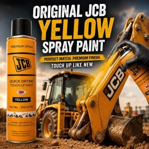JCB Genuine Yellow Colour Touch Up Spray Paint For Body