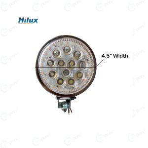Hilux Genuine LED Plough LAMP 12V With DRL & Yellow Ring With 4.5" (100mm) Frame Dia
