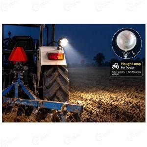 Halogen Work Lamp Round Shape Clear Glass For Tractor and Multi Uses (80mm - 90mm Sizes)