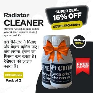 Radiator Cleaner For Car, Tractor, JCB and Truck, For Remove Rust, Reduce Engine Tear and Wear, Improve Cooling, Pack of 2
