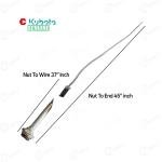 Farmtrac Tractor Genuine Engine Stop Cable For New Model Tractor | 45" Inch Total Length | Nut To Cable End 37"