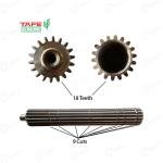 Massey Tractor Tafe Genuine 18 Teeth 9 Cut Main Shaft