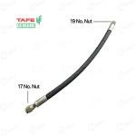 Massey Tractor Tafe Genuine Power Steering Pipe, 17 x 19 Number Nut Type, 19" Inch Length | 2216A03301