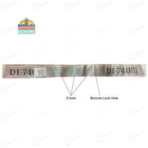 Sonalika Genuine DI-740 3rd Model Metalic Front Hood Plate Body Sticker (Model Name Sticker)