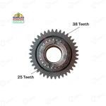 Sonalika Tractor Genuine Dog Gear Assy, Z38 x Z25 Teeth Gear, Bush Type