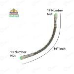 Sonalika Tractor Power Steering Pipe, Steering Unit Right To Steering Cylinder, 14" Inch | 17x19 Number Nut | 10029941BD