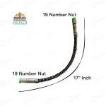 Sonalika Tractor Power Steering Pipe, Steering Unit Left To Steering Cylinder, 17" Inch | 19x19 Number Nut | 10029942AA
