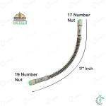 Sonalika Tractor Power Steering Pipe, STG Unit Cylinder Left To STG Unit Right, 17" Inch | 17x19 Number Nut