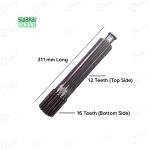 Swaraj Tractor Genuine Intermediate Shaft (Z16/12 Teeth, 311 mm Length)